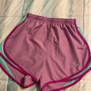 Purple Nike dry fit shorts